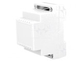 Carcasă pentru şină DIN, polistiren gri, 89x53x65 mm