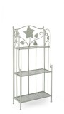 Raft 3 polite otel verde patinat 60x28x127 cm