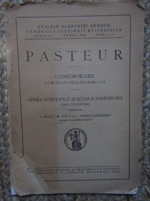 Pasteur. Comemorare la 50 de ani de la moartea lui (1946) foto