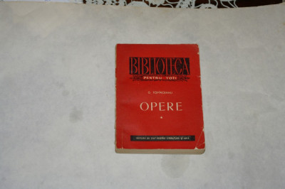 Opere - G. Topirceanu - Vol 1 - 1955 foto