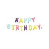 Set 13 Baloane din folie PartyGo Happy Birthday, 40cm, mix color