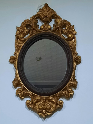 Oglinda cu rama stil Rococo, 61x37.5cm foto