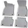 Set de 4 covorase gri cauciuc 3D stil tavita premium pentru Audi A6 C8 Sedan, Avant/Break din 2018, Recambo