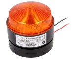 Semnalizator luminos portocaliu MOFLASH X80 10-100VDC cu lumină flash