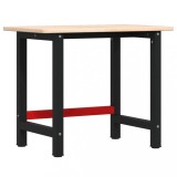 Cumpara ieftin Banc de lucru 100x60x81,5 cm lemn masiv stejar, dreptunghiular