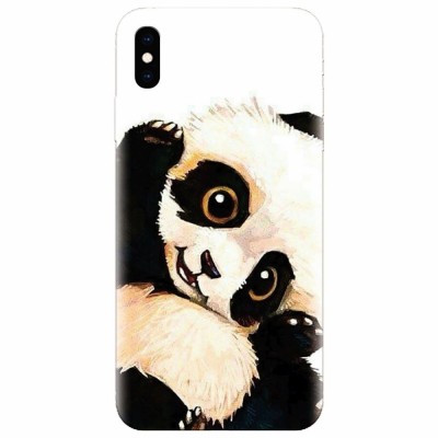Husa silicon pentru Apple Iphone X, Baby Panda 002 foto