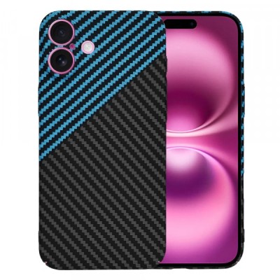 Husa pentru Apple iPhone 16 Plus, Techsuit, Carbonite FiberShell, Bleu foto