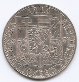 Cehoslovacia 20 Koruny 1934 - Argint, 34 mm, KM-17, Europa