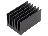 Radiator Extrudat cu Aripioare Negru 75x50x40mm