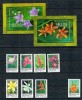 Grenada Grenadines 1993 - Flori, serie+colite neuzate
