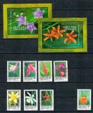 Grenada Grenadines 1993 - Flori, serie+colite neuzate