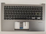 Carcasa superioara cu tastatura palmrest Laptop, Asus, VivoBook 14 K413J, K413JA, K413JP, K413JQ, 90NB0RL4-R31UI0, 39XKSTAJN60, iluminata, gri, layout