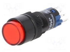 Comutator ONPOW acţionat prin apăsare Poz: 2 SPDT 0,5A/250VAC IP40