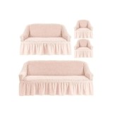 Cumpara ieftin Set 4 huse 3211, pentru canapea 3 locuri, canapea 2 locuri si 2 fotolii Fuchsia - HSE06