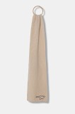 Weekend Max Mara fular de l&acirc;nă BARDIES culoarea bej, uni, 2525746035600