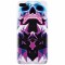 Husa silicon pentru Apple Iphone 7 Plus, Abstract Framed Skull