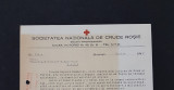 1942 , Societatea nationala de cruce rosie , reclama film , propaganda , antet