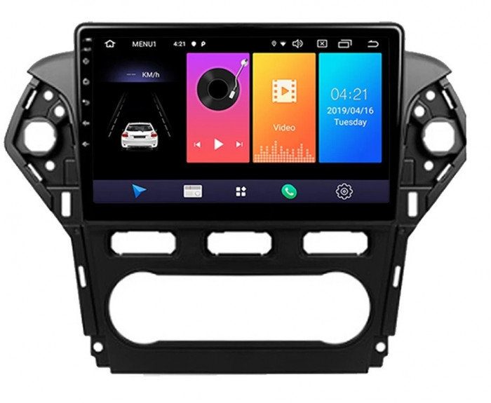 Navigatie Auto Multimedia cu GPS Ford Mondeo (2010 - 2014) 4 GB RAM + 64 GB ROM, Slot Sim 4G pentru Internet, Carplay, Android, Aplicatii, USB, Wi-Fi,