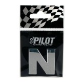 Autocolant 3D crom Type-3 (28mm) litera - N Garage AutoRide