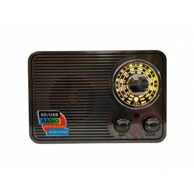 Radio Portabil elSales MD-1176 , Difuzor 8 cm , Bluetooth , USB , MicroSD , Auxiliar , Acumulator Integrat , foto