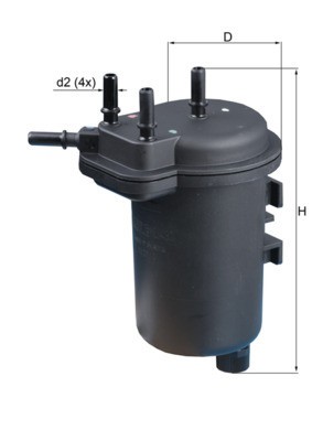 MAHLE KL 432 filtru combustibil foto
