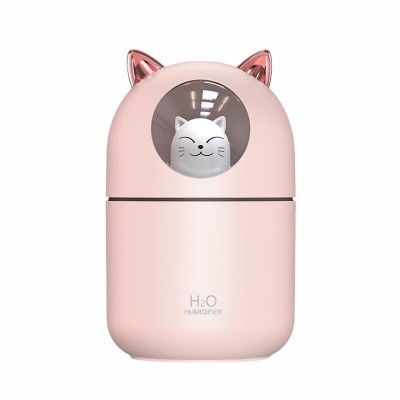 SMARTECH Umidificator de aer cu ultrasunete, difuzor aromaterapie 300ML, cu iluminat LED, pentru casa si birou STH-1 foto