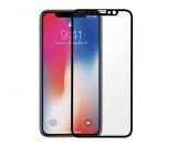 Folie protectie iPhone X / Xs, sticla securizata duritate 9H SoHo, contur negru