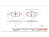 Dr!ve+ DP1010.10.0514 set placute frana,frana disc