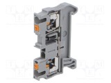 Terminator &icirc;mbinare șine PHOENIX CONTACT PT 500mA 800V push-in pentru șină DIN