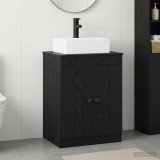 Cumpara ieftin Dulap pentru Chiuveta de Baie Stejar Negru 54 x 41 x 99,5 cm
