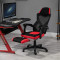 Scaun de Birou / Gaming Design Unic cu Suport Picioare EDPO 304 / Genator Rosu / Genator