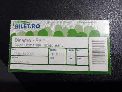 Bilet Dinamo - Rapid foto