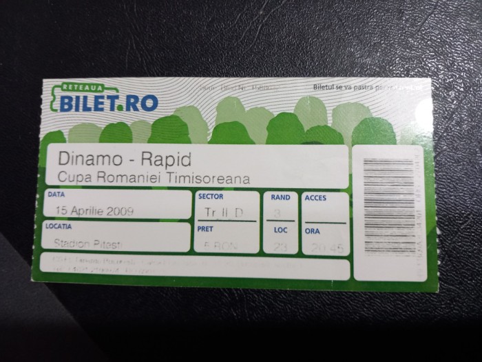 Bilet Dinamo - Rapid