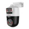 Camera de supraveghere IP PTZ Dahua, 2+2MP, 4mm, Smart Dual Light 30m, microfon, difuzor, sirena, SMD 3, PoE, IP66 - SDT2A200-2F-NB-A-PV-0400 SafetyGu