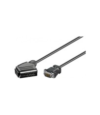 Cablu Scart la VGA 2m tata-tata Goobay foto