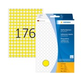 Etichete autoadezive HERMA 2211 colorate O 8 mm, 5632 bucati - RESIGILAT