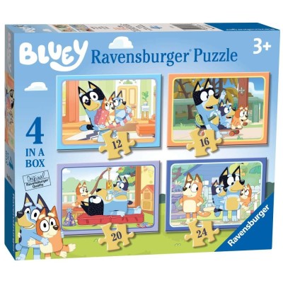 Ravensburger - Puzzle Bluey 4 buc in cutie 12 16 20 24 piese foto