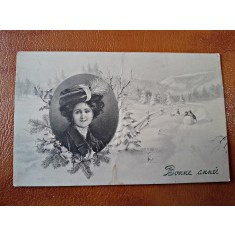 carte postala urari de an nou1920, necirculata