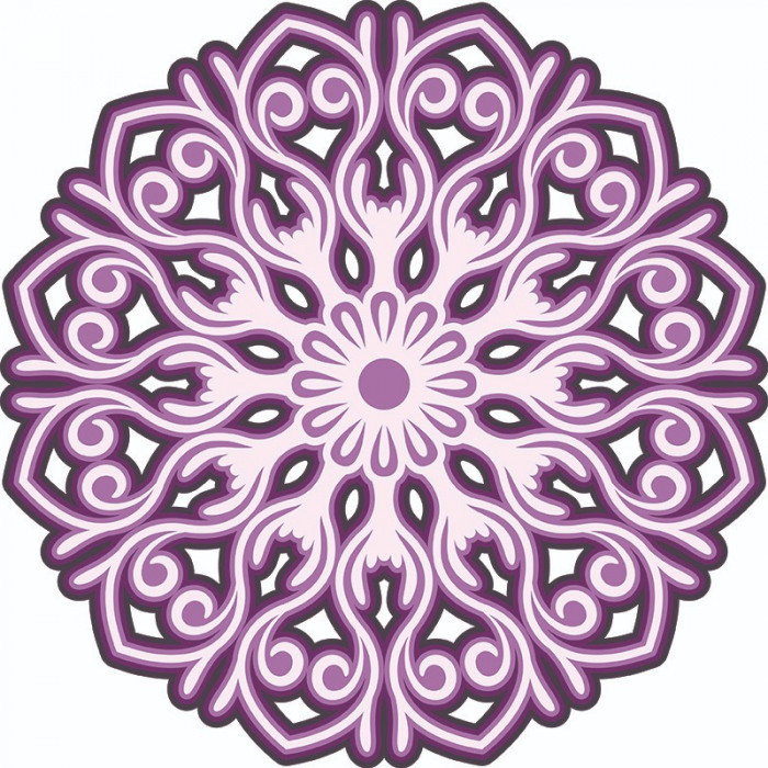 Sticker decorativ, Mandala, Multicolor, 60 cm, 7221ST-2