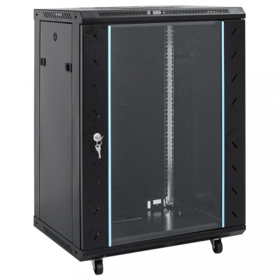 Gossi dulap server, picioare pivotante, 18u, 19&amp;quot; ip20 53x40x80 cm foto