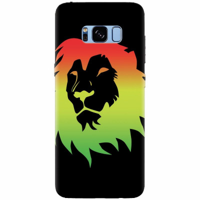 Husa silicon pentru Samsung S8, Rasta Color Lion foto