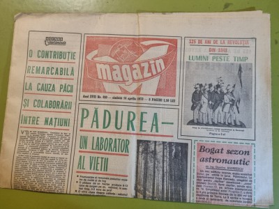 ziarul magazin 14 aprilie 1973-interviu draga olteanu,filmul pistruiatul,picasso foto