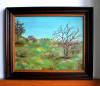 Peisaj dupa furtuna - tablou pictura originala ulei pe panza, rama 60x50cm, Peisaje, Impresionism