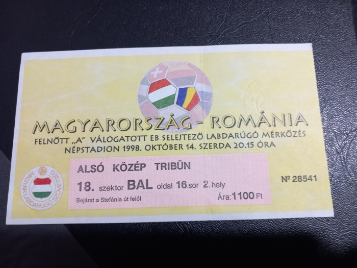Bilet Ungaria - Romania