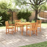 vidaXL Set mobilier de grădină, 5 piese, lemn masiv acacia