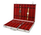 Cumpara ieftin Geanta diplomat aluminiu pentru ceasuri 16 spatii, Watchbox