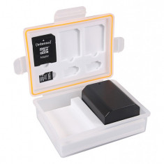 PATONA Cutie de depozitare pentru baterii și carduri de memorie Canon LP-E6 Sony NP-FZ100 Nikon EN-EL15