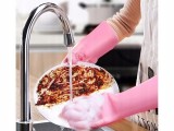 Mănuși Vase Silicon Zola Roz - Curățare Eficientă, Rezistente la Apă - Set 2 Bucăți