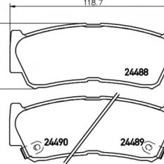 Placute frana Hyundai H-1 / Starex, Santa Fe 1 (Sm), Santa Fe 2 (Cm) SRLine parte montare : Punte spate