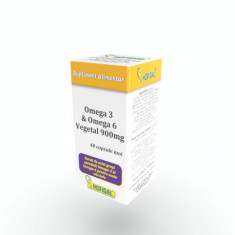 Omega 3 & Omega 6 Vegetal, 900 mg, 40 Capsule, Hofigal